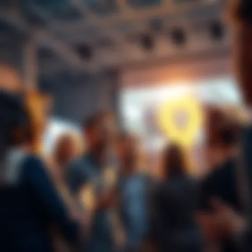 Group of people discussing and reacting to a significant announcement, showing excitement and curiosity about the future.