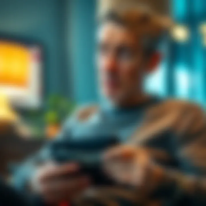 A man looking worried while holding a wallet with 350 CAD, reflecting on his retirement dreams crumbling