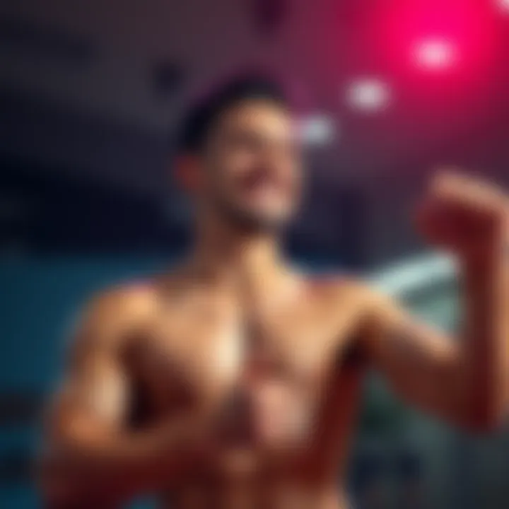 A 38-year-old man smiling and exercising, representing improved sexual health and confidence.