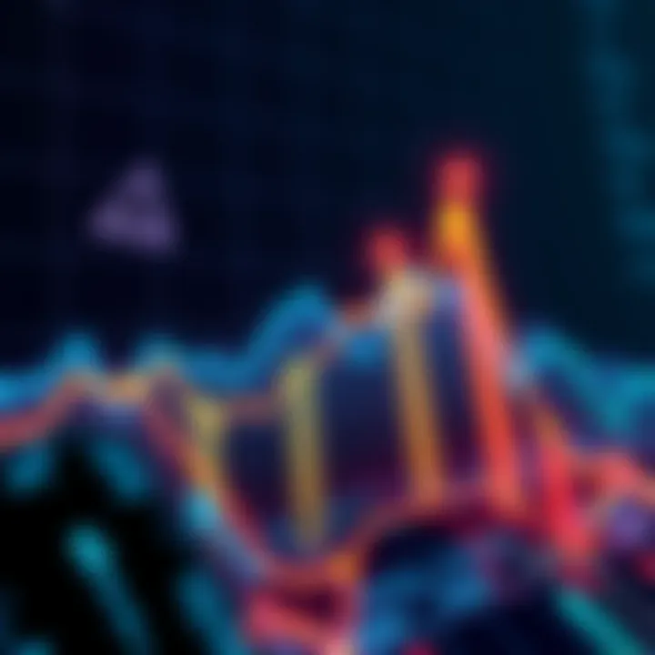 Graph showcasing the dramatic rise in Mantra's price post-OM crash, with warning symbols indicating market risks.
