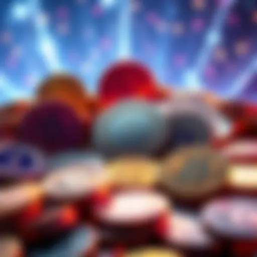 Various cryptocurrency tokens displayed with a bright background symbolizing the excitement of the March rally