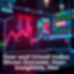 Market Fear Indicator A visual representation of the Fear and Greed Index showing extreme fear in the market, with a downward trend line and anxious investor icons.