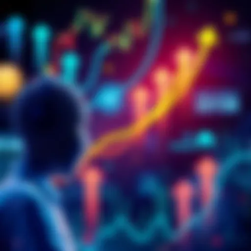 Market Manipulation in Crypto A visual representation of market forces in cryptocurrency, showing influential accounts and trends like AI and memecoins, with upward and downward arrows indicating market dynamics.