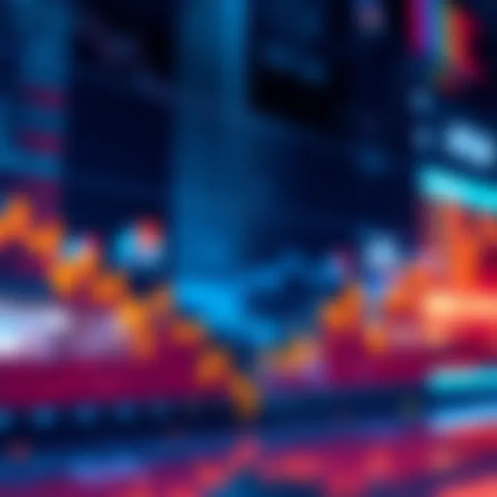 A graph showing a downward trend in stock prices indicating a market selloff