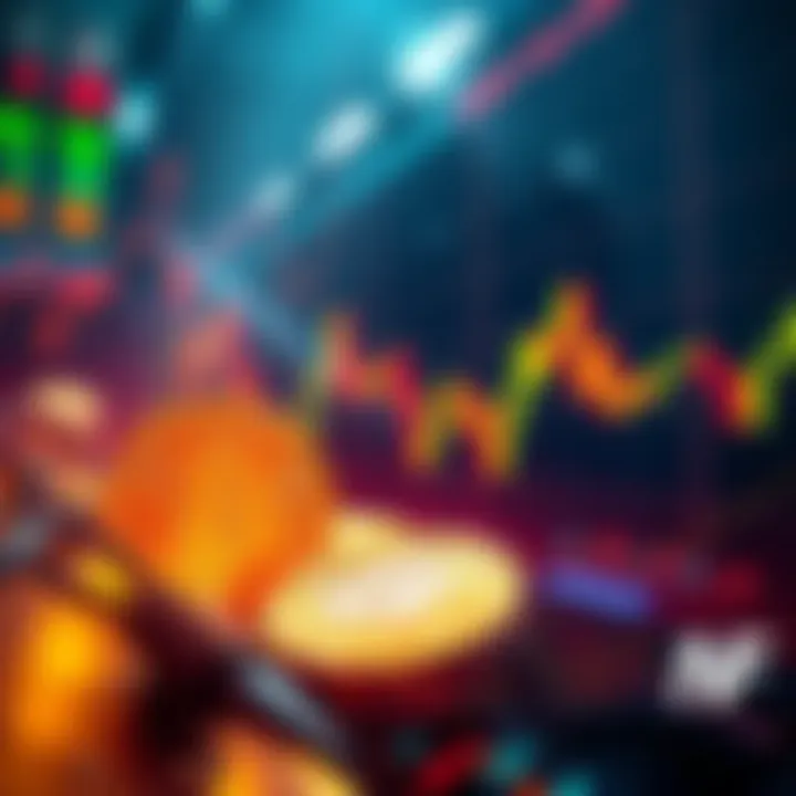 Market Shifts: Stocks and Bitcoin in Turmoil A visual representation of declining stock market trends and Bitcoin fluctuations, symbolizing investor withdrawal.