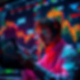 A person analyzing charts and trends related to KAS cryptocurrency investment decisions.
