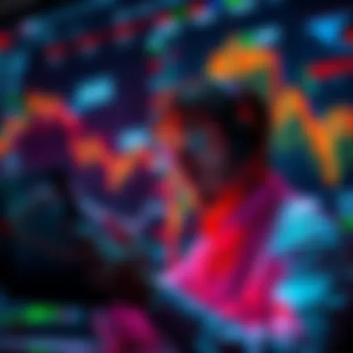 Market Insights on KAS Investment A person analyzing charts and trends related to KAS cryptocurrency investment decisions.