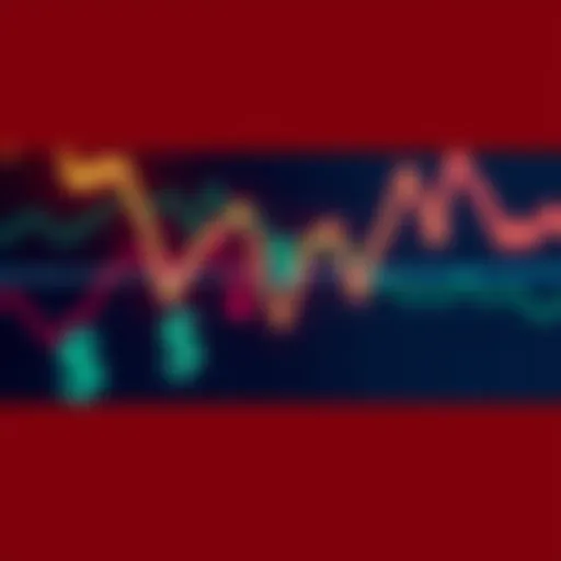 A graphic showing a downward trend in stock prices with dollar signs disappearing, symbolizing losses in trading. The background conveys a sense of volatility with sharp lines and dark colors.