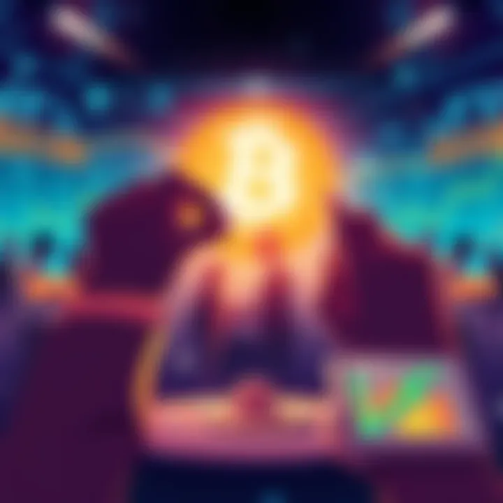 An illustration showing people controlling market prices with digital wallets, symbolizing the manipulation of $XMR1 on Hyperliquid.