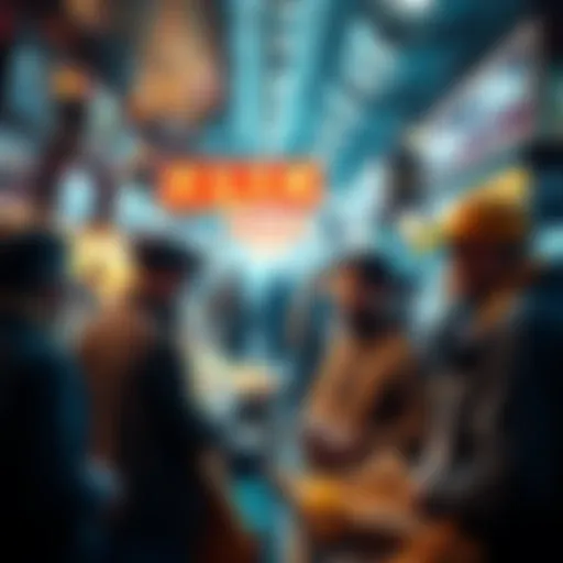 Traders discussing deals at a busy market