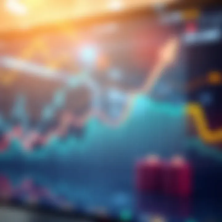 Graph showing a downward trend in prices with arrows indicating potential future drops