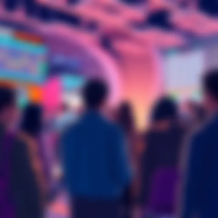 Investors discussing market trends and altcoins in a lively forum setting