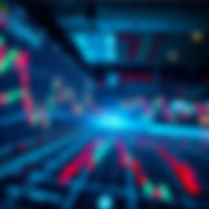 An analytical view of fluctuating market charts symbolizing investor challenges