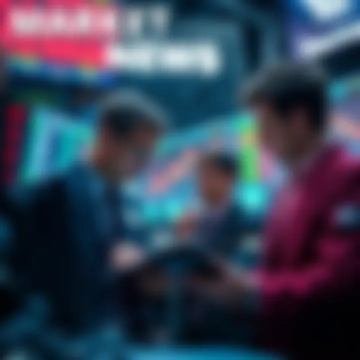 Traders expressing urgency for market relief while looking at stock charts