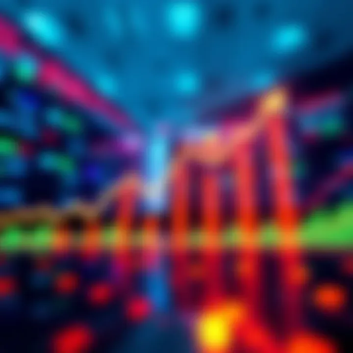 A graphic showing upward and downward price trends with arrows indicating market volatility during the migration phase.