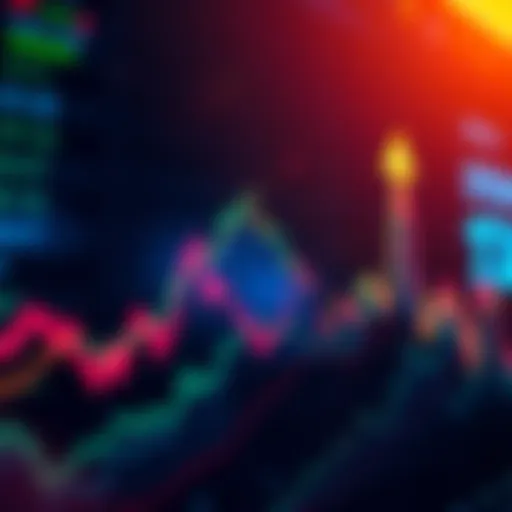 A graph showing market price fluctuations with a downward trend followed by a significant upward spike, indicating potential price changes.