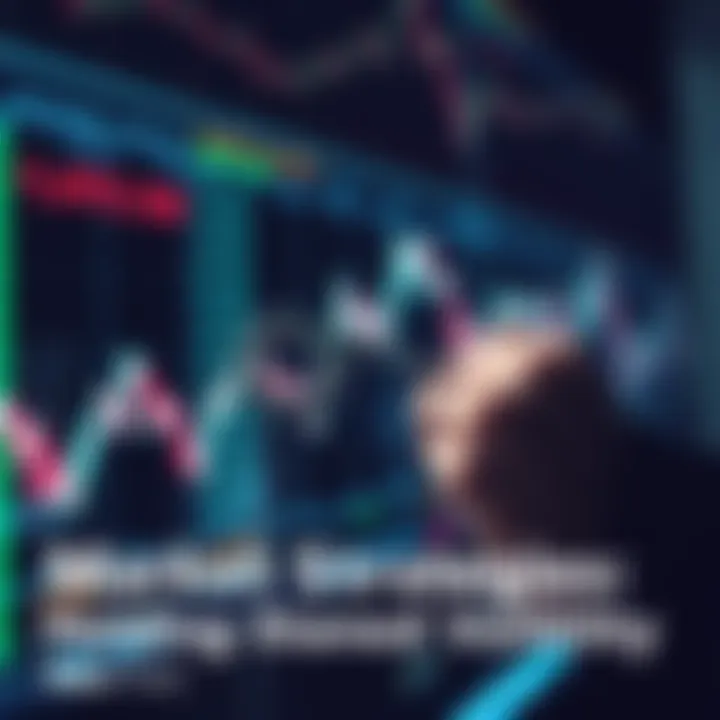 Market Volatility Graphic showing a fluctuating stock market line with an image of a person holding onto their investment confidently
