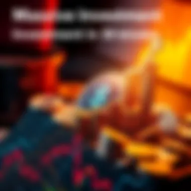 A graphic showing a rising graph symbolizing a large influx of money into the cryptocurrency market, with coins and financial symbols around it.