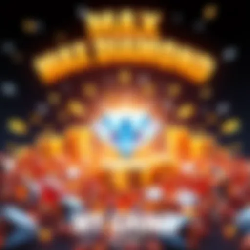 A player proudly displays their achievement of reaching the maximum limit of diamonds, surrounded by sparkling gems