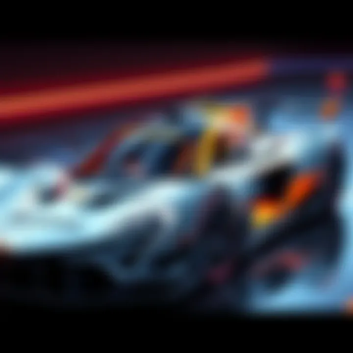 McLaren Racing Car with Sponsors' Logos A McLaren racing car featuring the logos of Hedera and four other new sponsors on its body