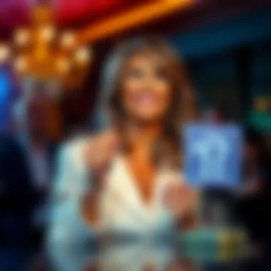 Melania Trump Celebrating NFT Success Melania Trump smiling and holding a digital collectible, representing her successful NFT earnings in 2025