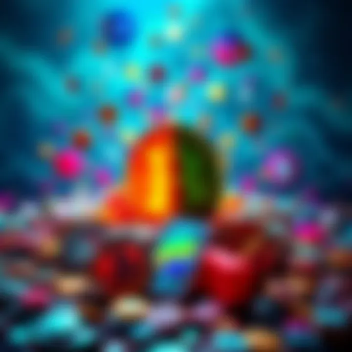 The Dual Nature of Memecoins: Community vs. Skepticism A visually striking representation of memecoins, showcasing the contrasting views of community support and scam concerns, with symbols of cryptocurrencies and community engagement