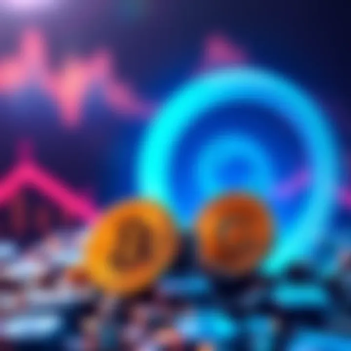 A visual comparison between memecoins and Chainlink, highlighting the rise of memecoins over a large DeFi protocol, with symbols of memecoins and Chainlink's logo.