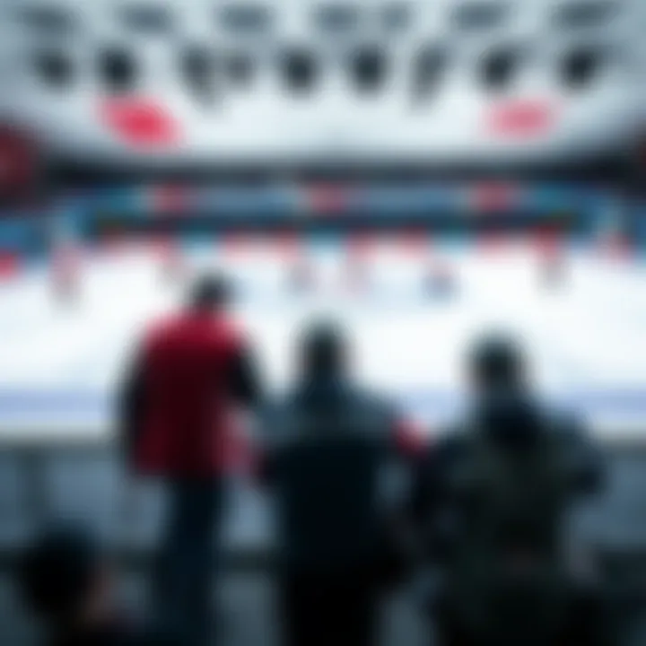 Men's curling teams compete on ice at the Winter Olympics, showcasing Switzerland, Canada, and Great Britain.