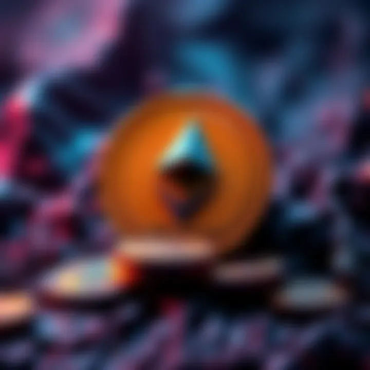 Graphic showing Meta's logo with Ethereum symbol and digital coins, representing stablecoin integration in 2026