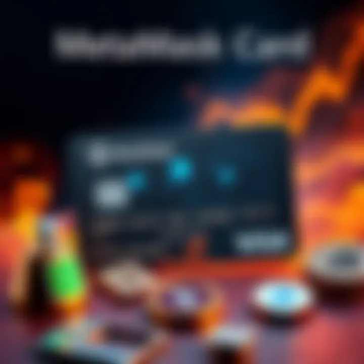 A Metal and Virtual MetaMask Card displayed with cashback icons and ATM symbols.