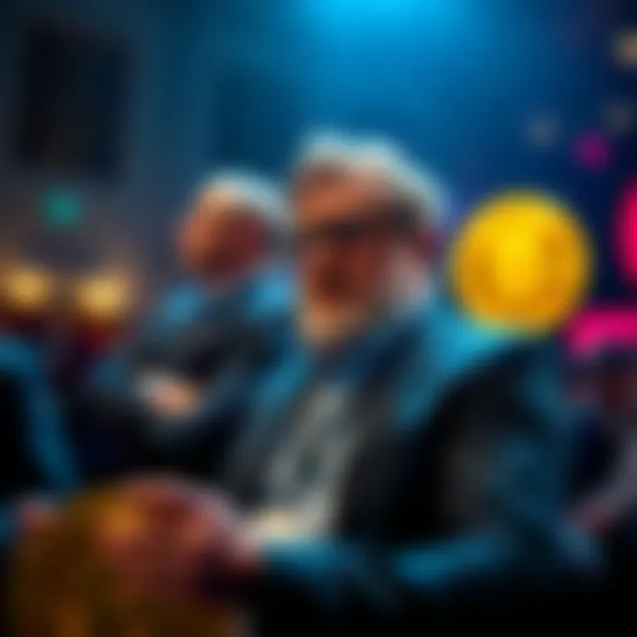 Michael Saylor expressing strong belief in Bitcoin investment at a conference