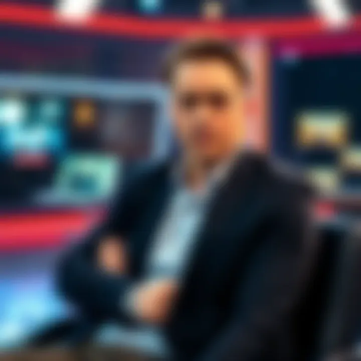 Michael Saylor sitting in a studio, looking serious during an interview, reflecting a semi-sober demeanor