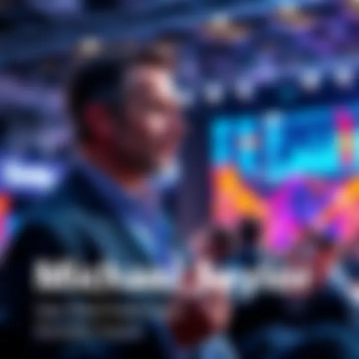 Michael Saylor discussing cryptocurrency and technology trends at a conference