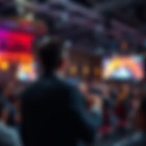 Michael Saylor speaks passionately about Bitcoin at the BTC Prague event, engaging with an audience eager to learn about the future of cryptocurrency.
