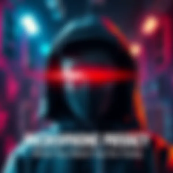 A visual representation of microphone privacy, featuring a person with a shield protecting their conversations from unseen threats.
