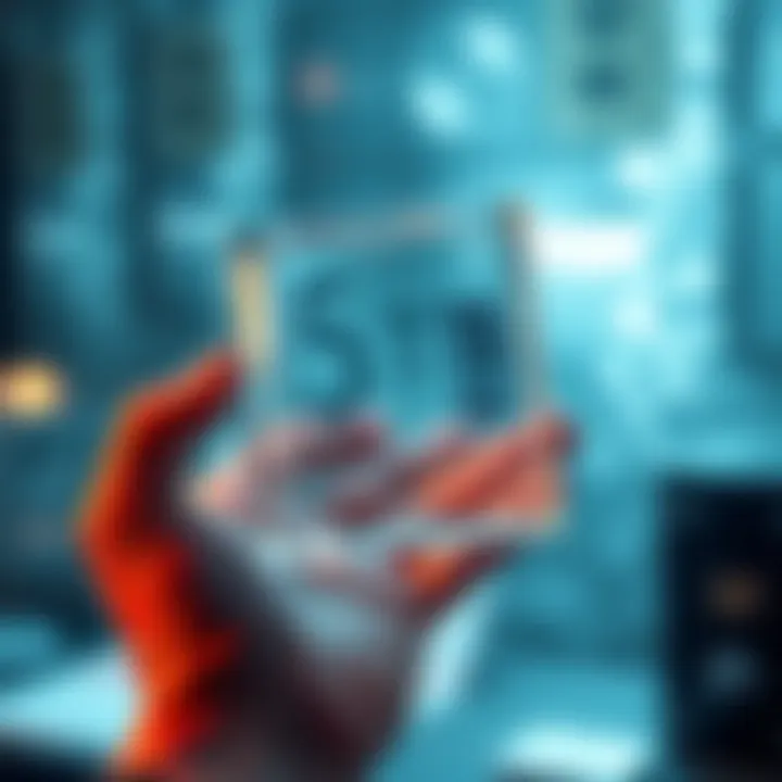 A clear piece of glass holding 5TB of data, symbolizing long-lasting data storage for 10,000 years.