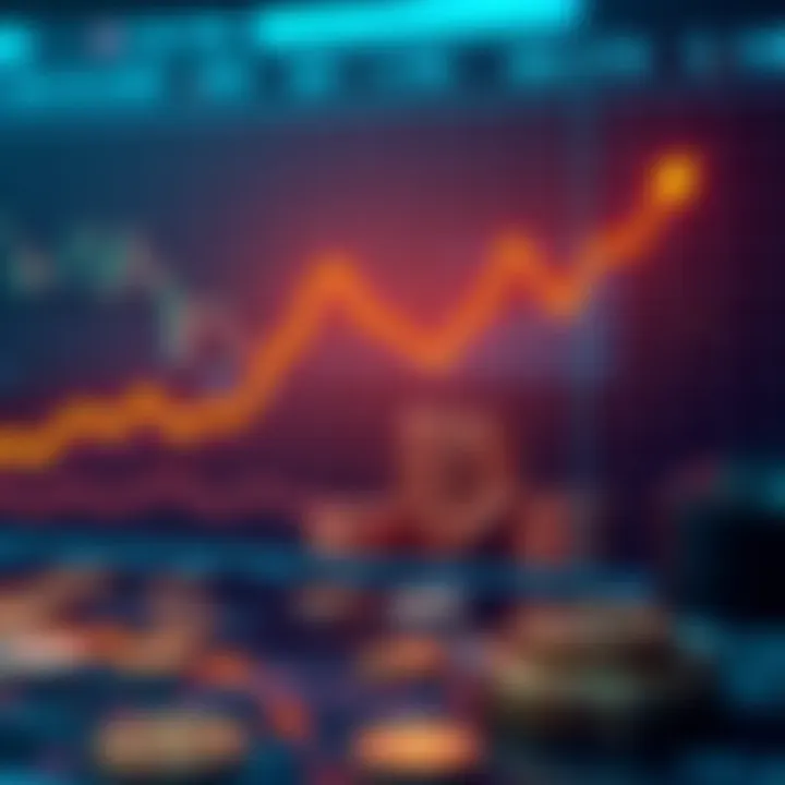 Graph showing rising profits for MicroStrategy with Bitcoin gains counted as income