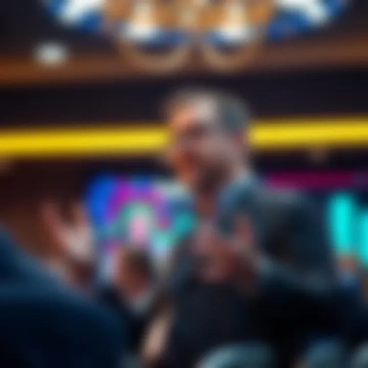 Mike Saylor speaking about the threat of quantum computing to digital assets, with a focus on protecting unclaimed cryptocurrencies during a presentation.