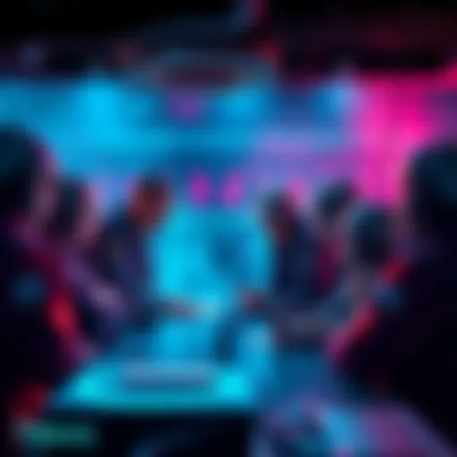 Group of miners engaging in conversation about a transparent CPU-minable blockchain