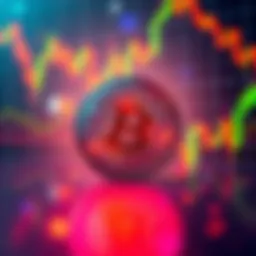 A digital representation of the Mini LFT token with market charts in the background.