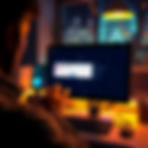 A person looking at a computer screen showing an error message for the Mini Pool Observer site