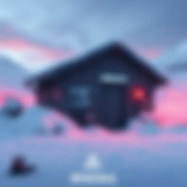 A mining shed surrounded by snow and icy conditions, highlighting the challenges of mining in cold climates.