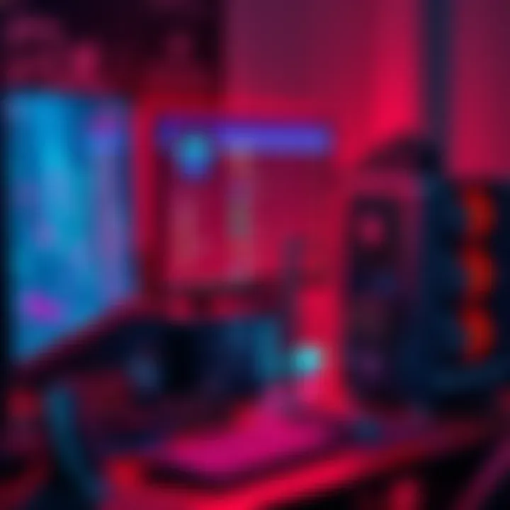 A 50KH/s mining rig on a desk, connected to a computer, displaying pool options on the screen.