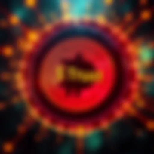 Visual of the $Trust token being minted on the Hedera network, showcasing the cryptocurrency's logo and the Hedera symbol in a digital format.