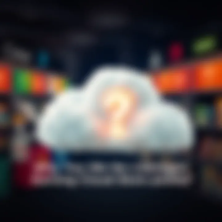Missing Cloud Store Points Graphic showing a cloud with a question mark, symbolizing confusion about missing cloud store points