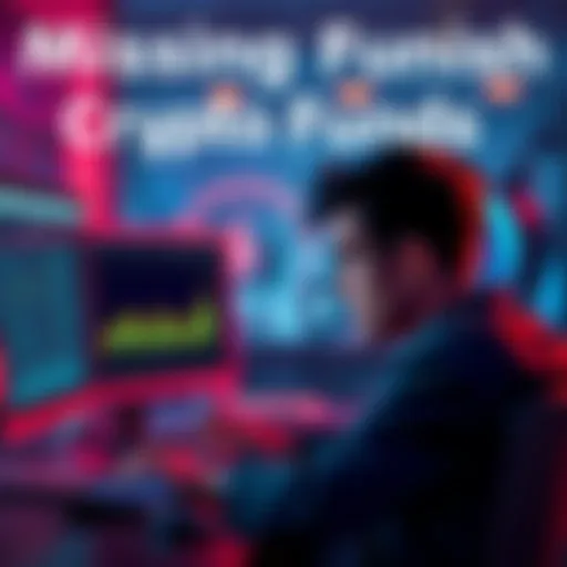 A person looking worried while checking a crypto wallet on their computer, with a shocked expression as they see zero balance.