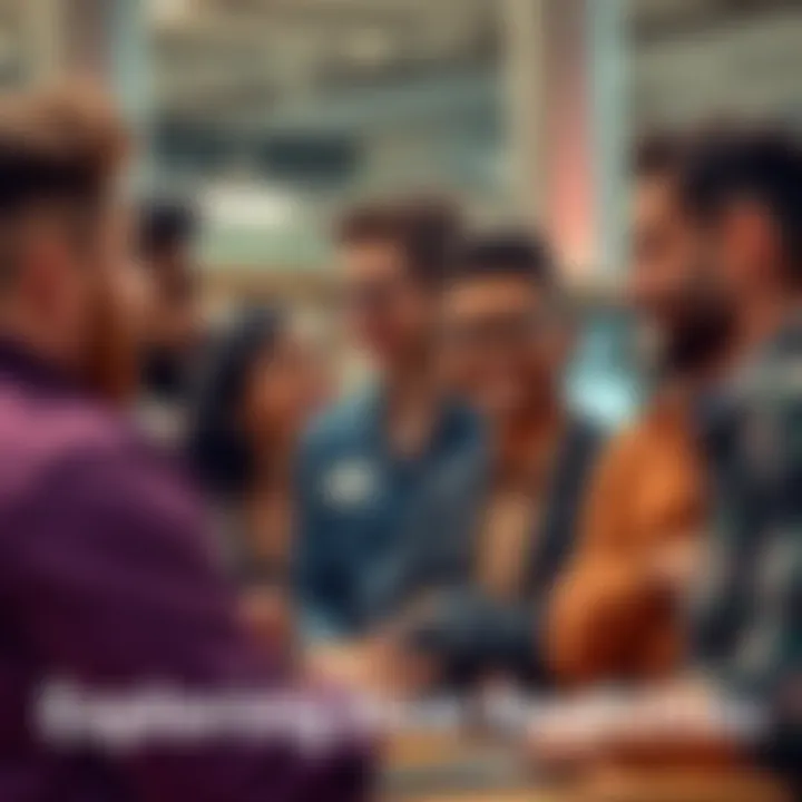 A diverse group of people engaged in conversation, representing different perspectives and experiences in today's society.