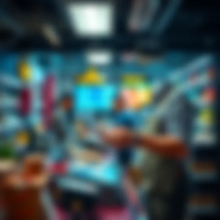A merchant integrating new digital payment technology with a focus on efficiency