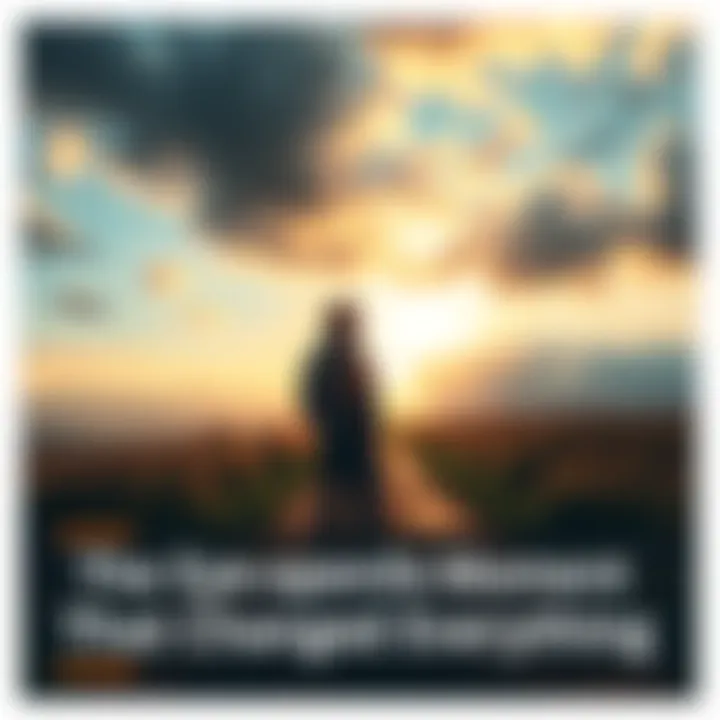 A person standing on a path looking thoughtful, symbolizing a transformative moment in life.