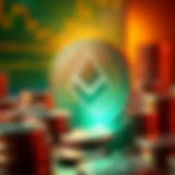 A digital representation of Monero coins symbolizing its role as a private cryptocurrency exit ramp.